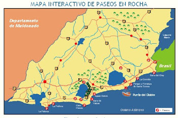 Mapa de paseos en Rocha