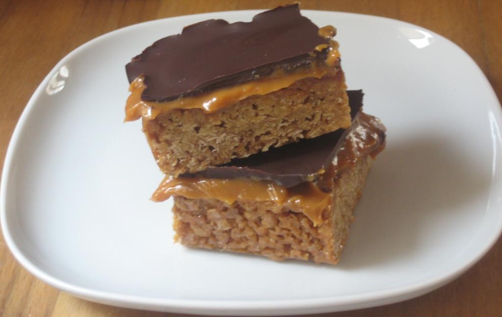 ♥ The Goddess's Kitchen ♥ Chocolate & Caramel Flapjacks