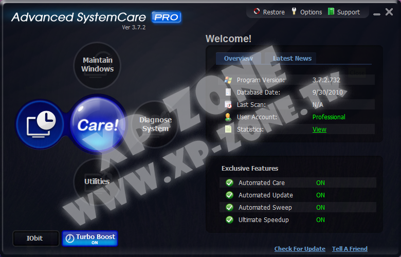 IObit Advanced SystemCare Free - Free Optimization
