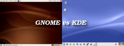 KDE vs GNOME Gnome_vs_kde