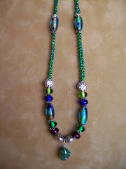 Green and blue necklace