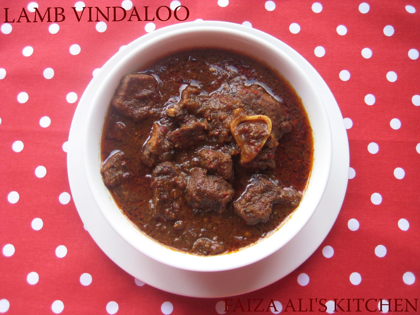Faiza Alis Kitchen: Goan Lamb Vindaloo