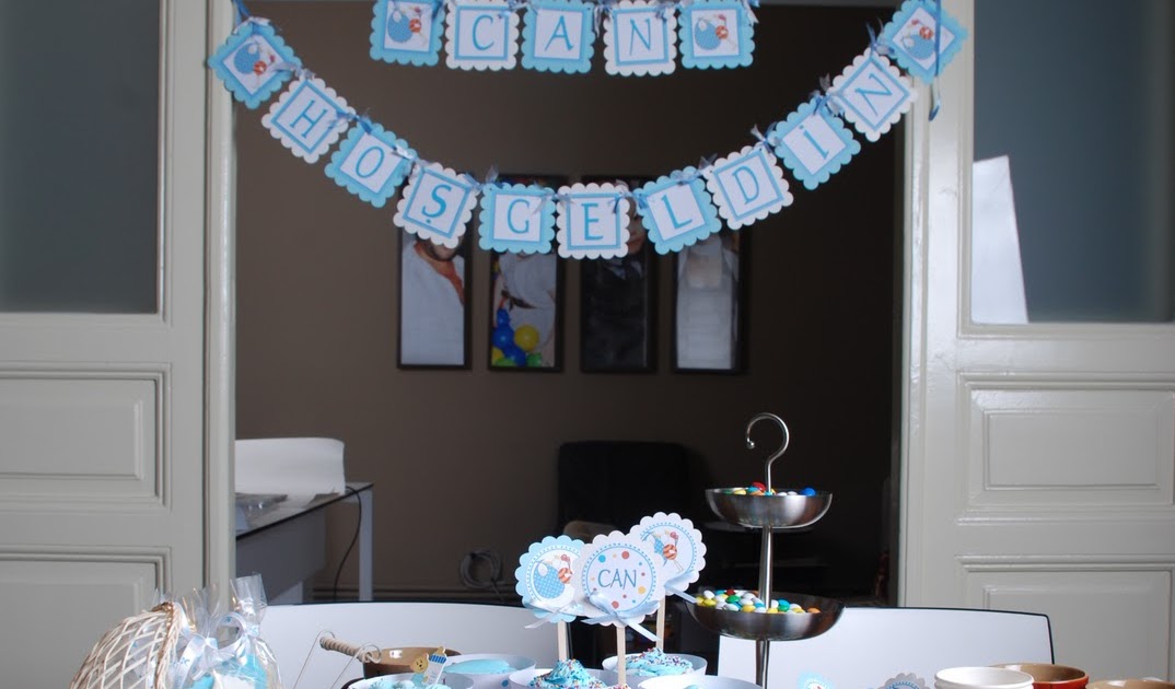 PARTİ PERİSİ Hoşgeldin Bebek Parti Süsleri