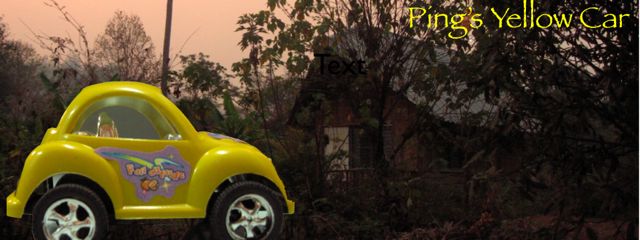 Ping's Yellow Car