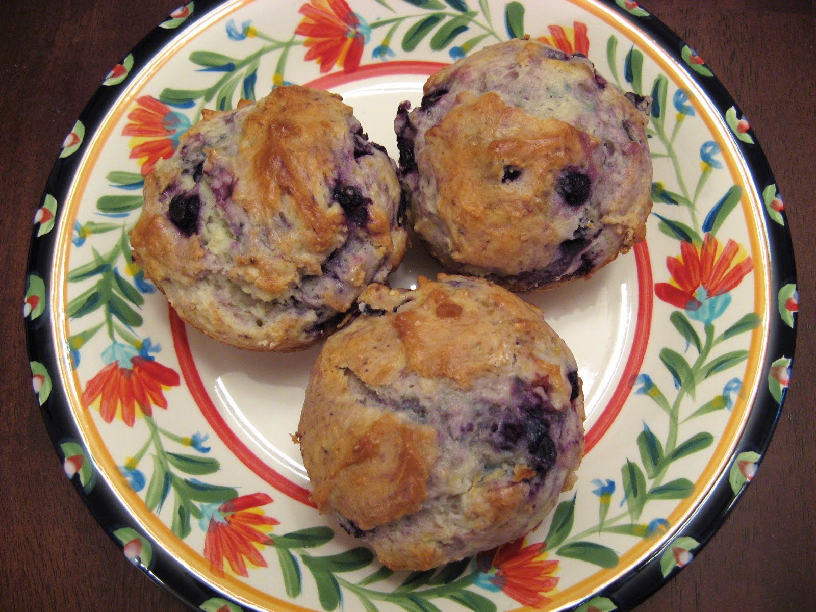 The WellFed Newlyweds Blueberry Muffins