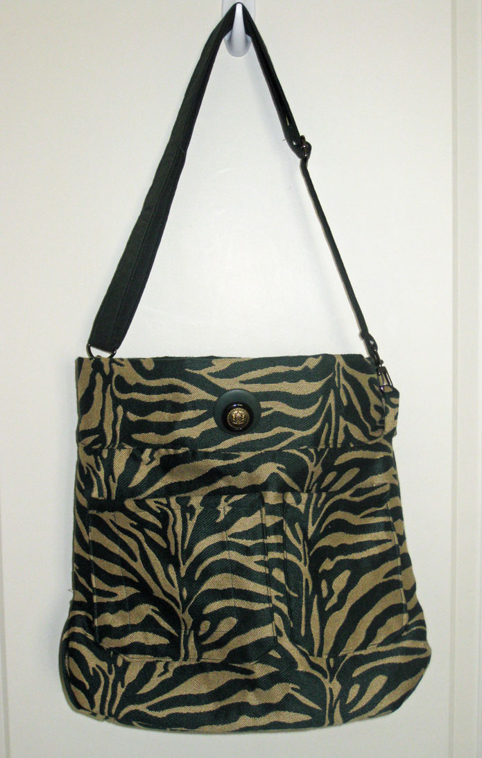 SewOverIt Handmade Zebra Purse