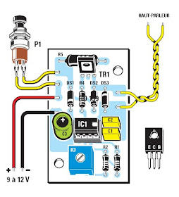 schema montage electronique: Un buzzer d'appel et d'alarme à base