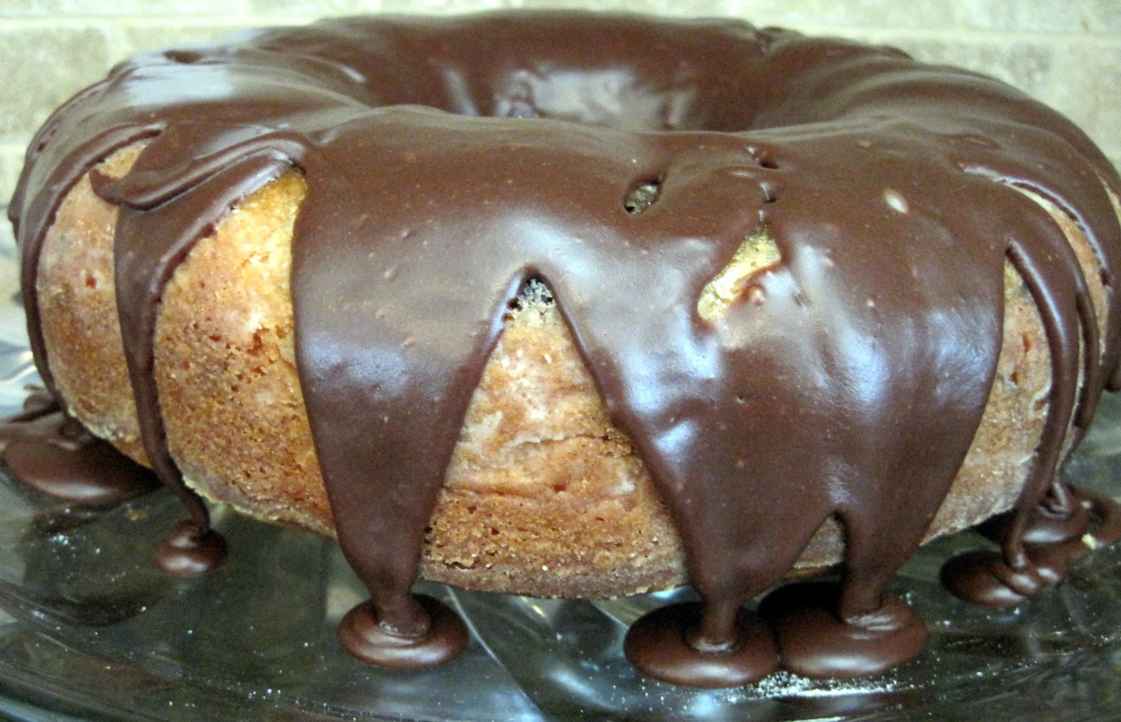 Chocolate Chip Cake with Chocolate Glaze • Food, Folks and Fun