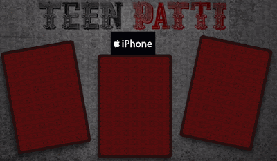 Playing Game on Apple iPhone - Teen Patti