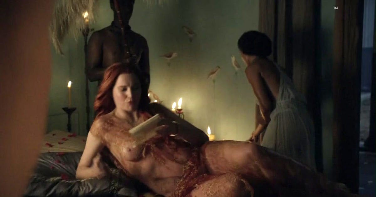 Lucy Lawless Topless Boobs From Nude Sex Scene On Spartacus ...