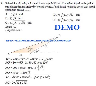 Contoh Soal Matematika Murni Mata Pelajaran