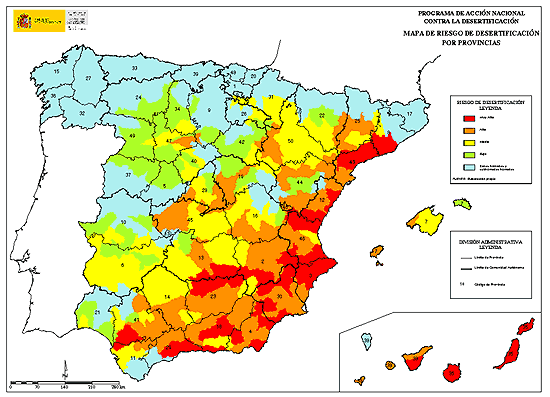 Desertificación España