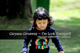 Gieyana Giveaway ~ I'm Look Younger!