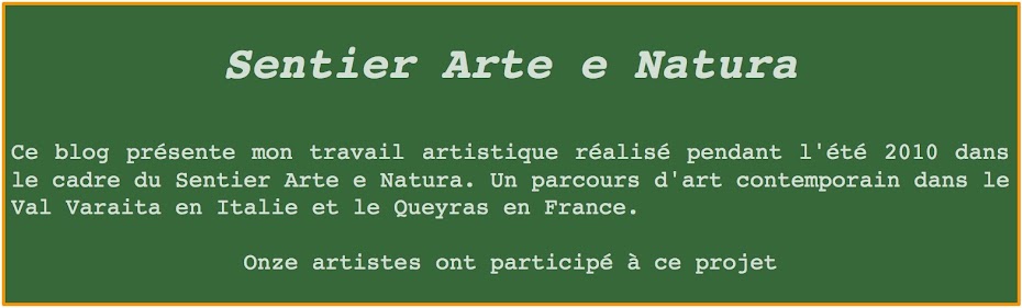 Sentier Arte e Natura 2010