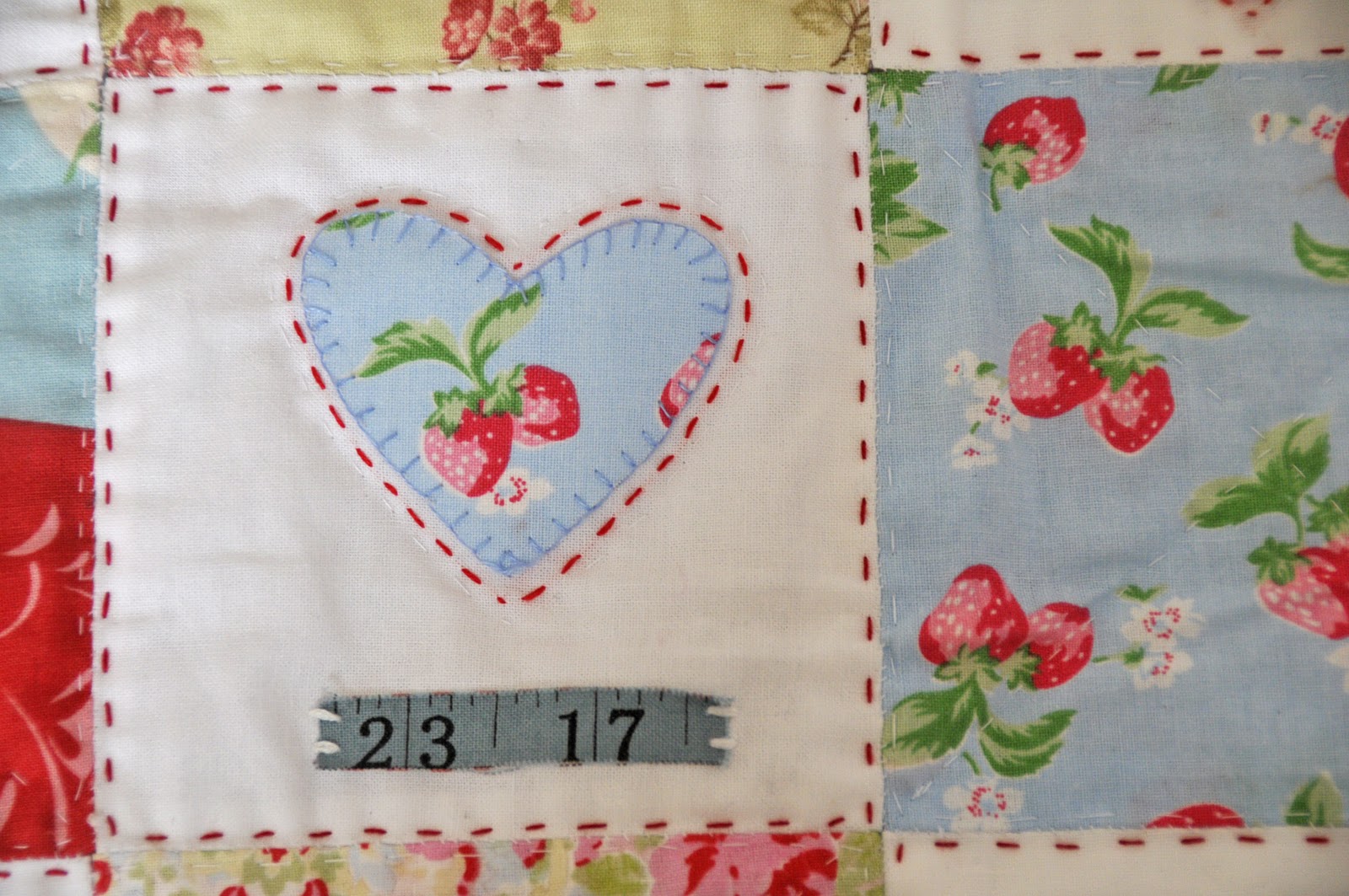 Helen Philipps Strawberry Hearts Quilt