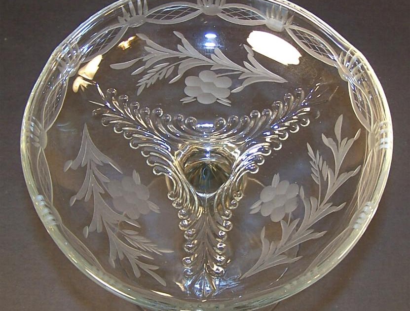 cut glass candy dish