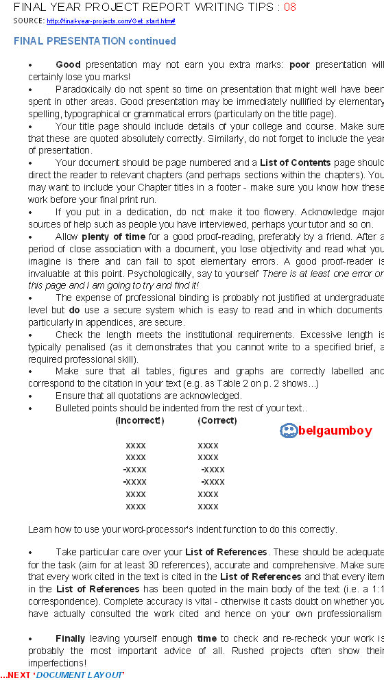 Final year project report sample for computer science picture