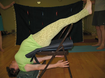 Sarvangasana-Shoulder Stand on a Chair