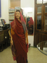 My Mum wearing Indian Sari