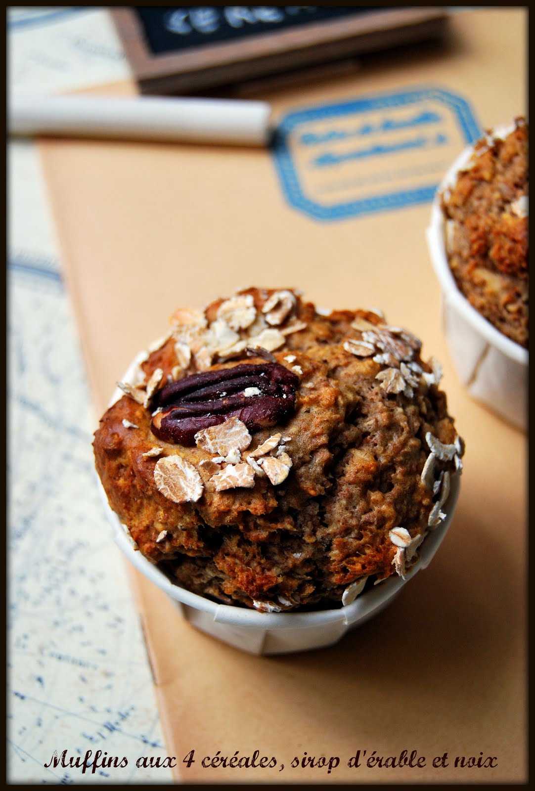 Muffin Monday 22 aux 4 céréales, sirop d'érable et noix