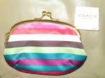 COACH MULTI STRIPE LEGACY KISSLOCK 60554