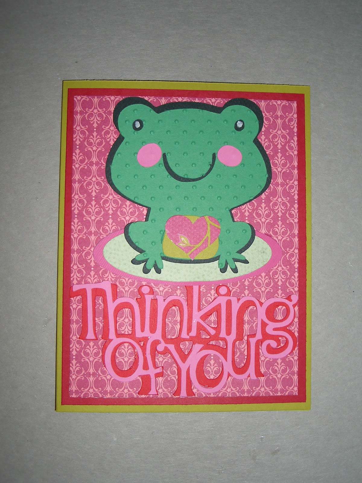 GROOVE ON WITH GILLIAN Thinking of You Cricut Card Using Imagine More