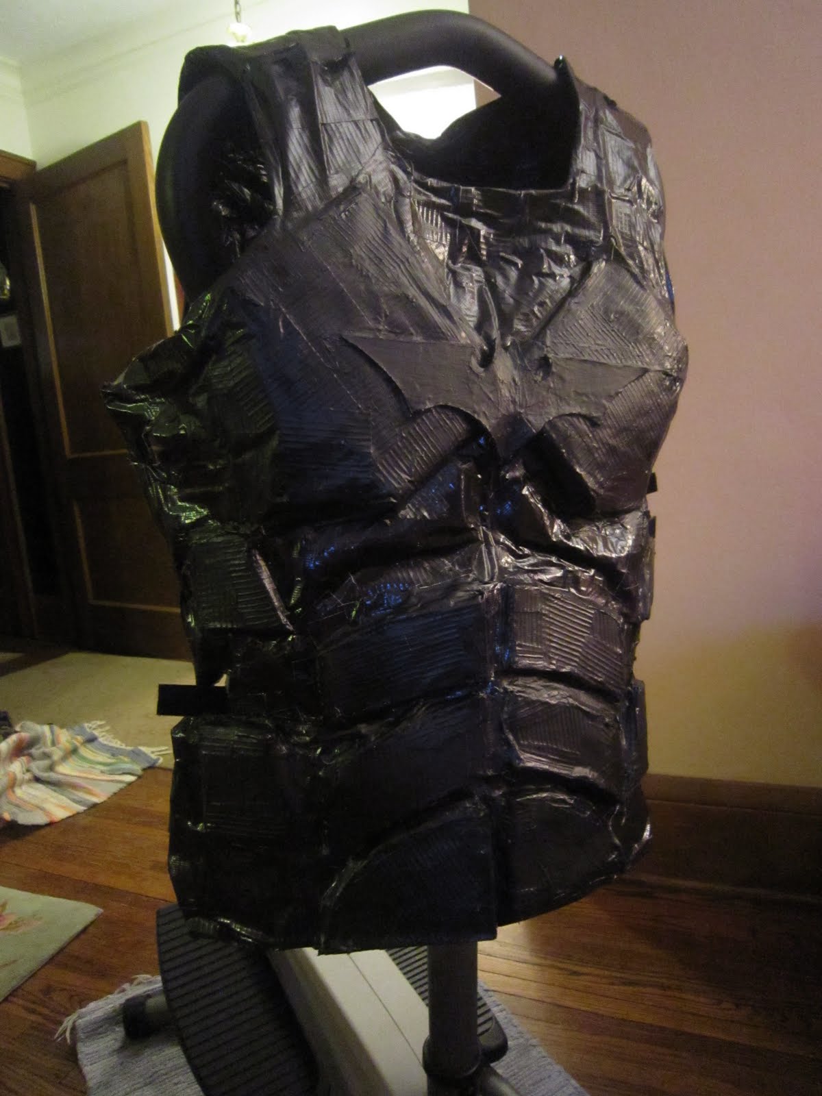 Chuck Does Art DIY (do it yourself) Batman Costume Chest Plate