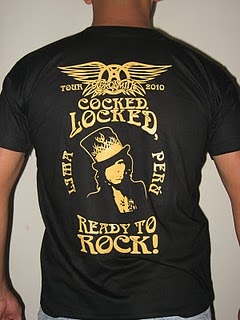 POLOS AEROSMITH LIMAPERÚ TOUR COCKED LOCKED READY TO ROCK! POLOS