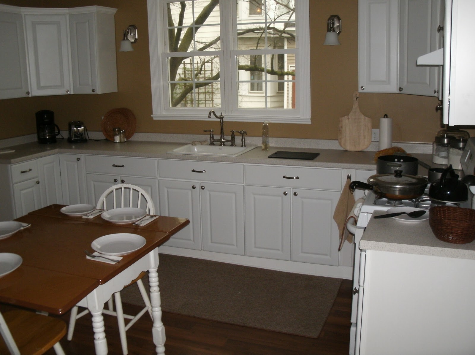 Vinyl kitchen cabinets Victorian Home Kitchen Remodel