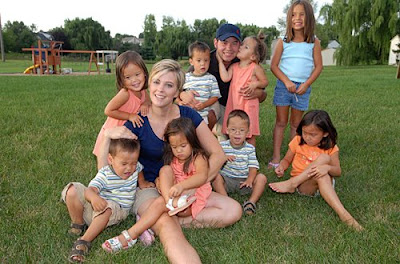 Amazing Cute Babies with Parents in Garden