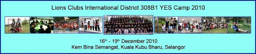 Lions CIubs International District 308B1 Malaysia YES Camp 2010