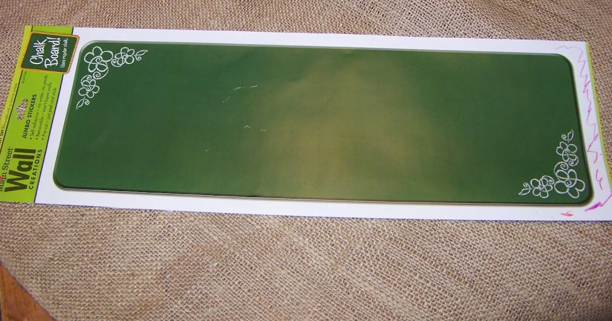 . Chalk board labels