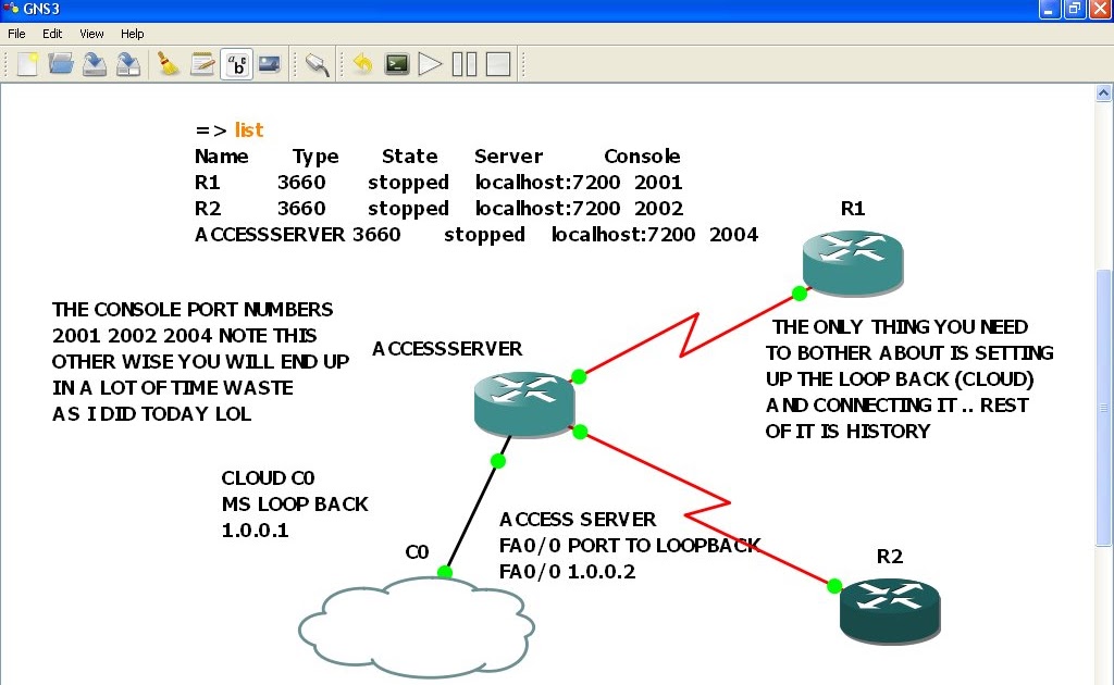MY CCIE JOURNEY HOW TO SET UP ACCESS SERVER IN GNS3