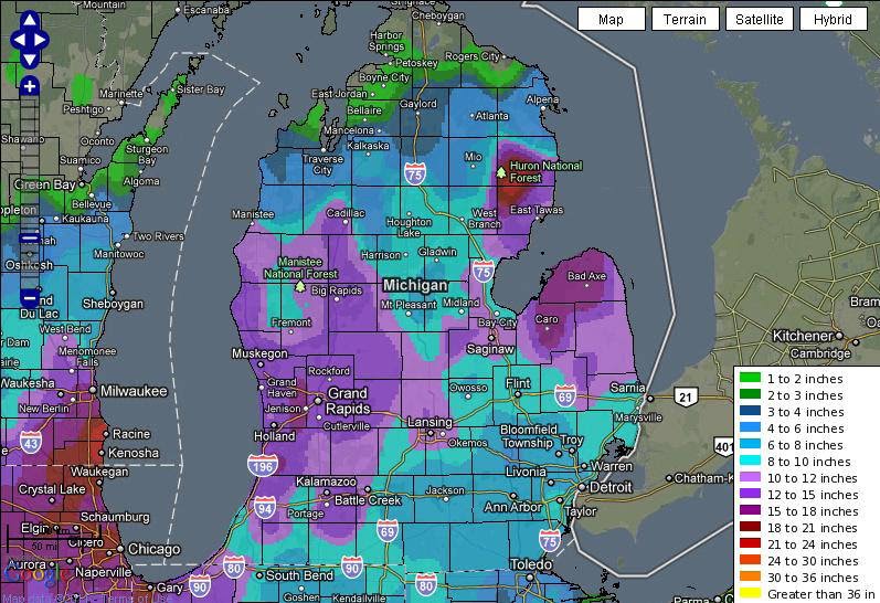 CapitalClimate Midwest Groundhog Day Blizzard Update Michigan