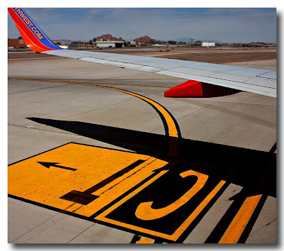 taxiing to arrival gate - Phoenix