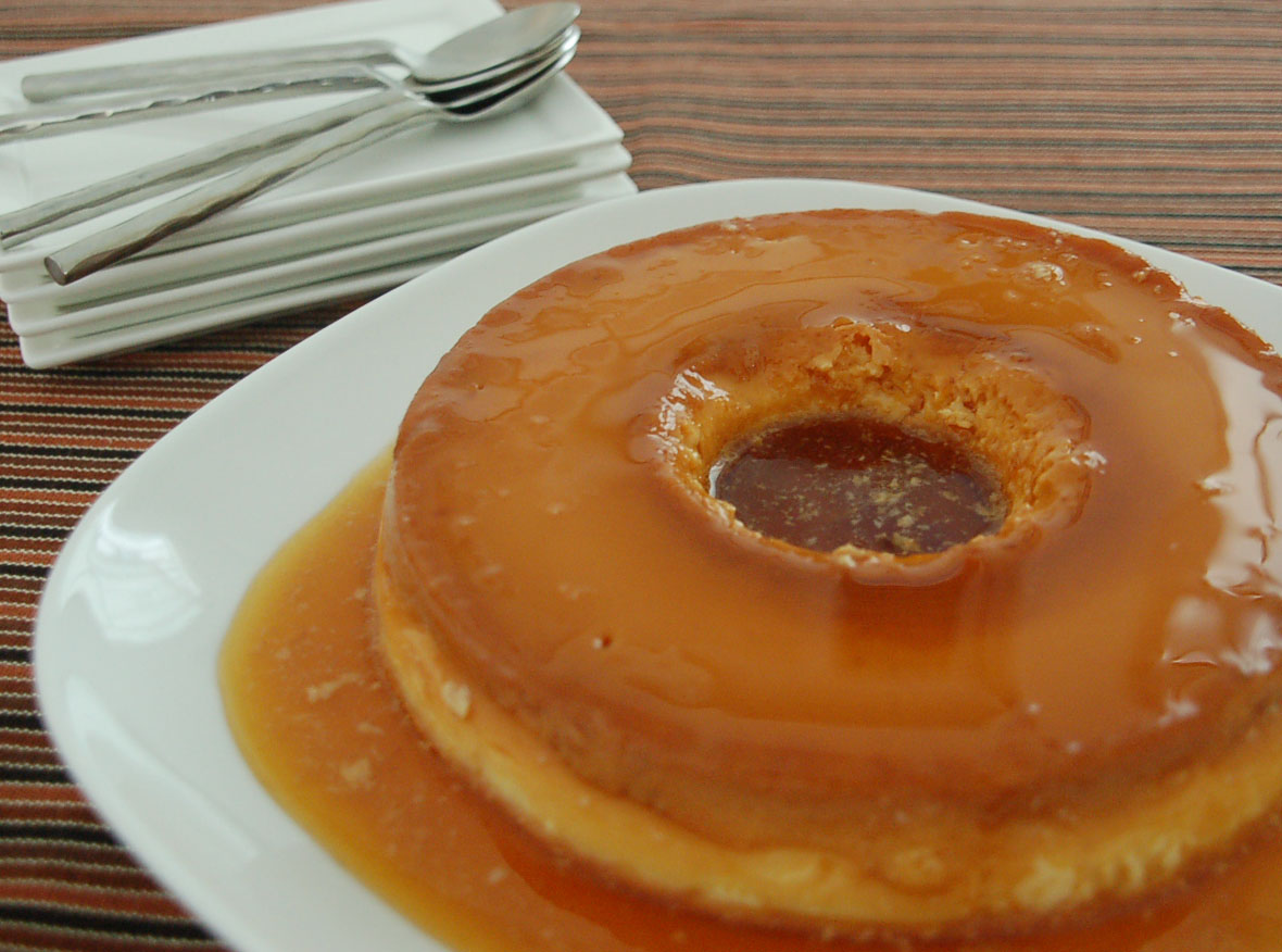 MyVerySmallKitchen Condensed Milk Caramel Flan