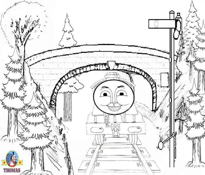 Thomas the tank engine Gordon the train coloring pages climbing a hill