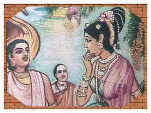 பொன்னியின் செல்வன்-அரிய ஓவியங்கள் Vanthiya-thevan+kunthavai