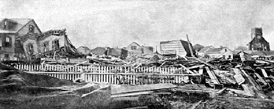 1900 hurricane galveston storm isaac 27th north street avenue tx eaves destruction looking texas photographs weather isaacs great