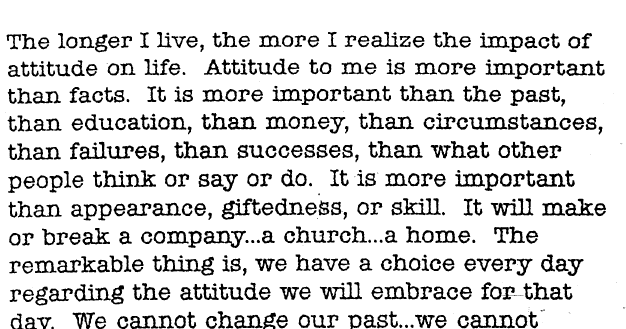 Quotes To Live By: Your Attitude Determines Everything - Attitude Quotes