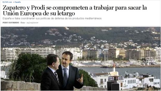 Zapatero y Prodi
