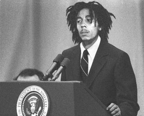 fotomontaje Bob Marley presidente U.S.A.
