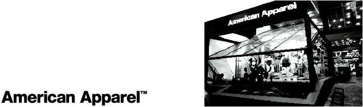 AMERICAN APPAREL BRASIL