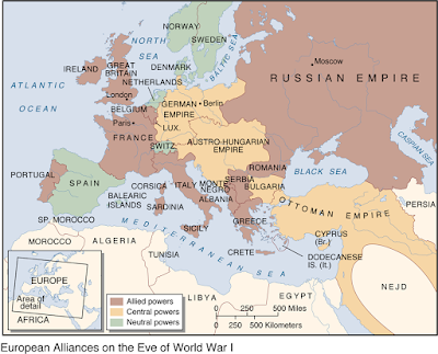 map of europe 1914 alliances. map of europe 1914 map of