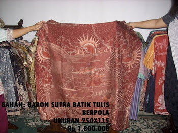 BATIK TULIS FULL bahan Sutra Baron