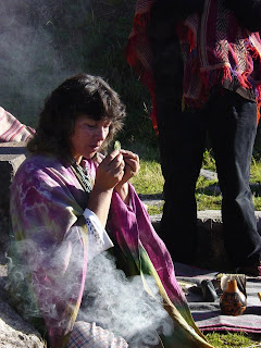 Doris Rivera Lenz at Ofrenda, at Eagle's Wing retreat, www.shamanism.co.uk