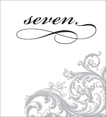 Wedding seating chart table numbers