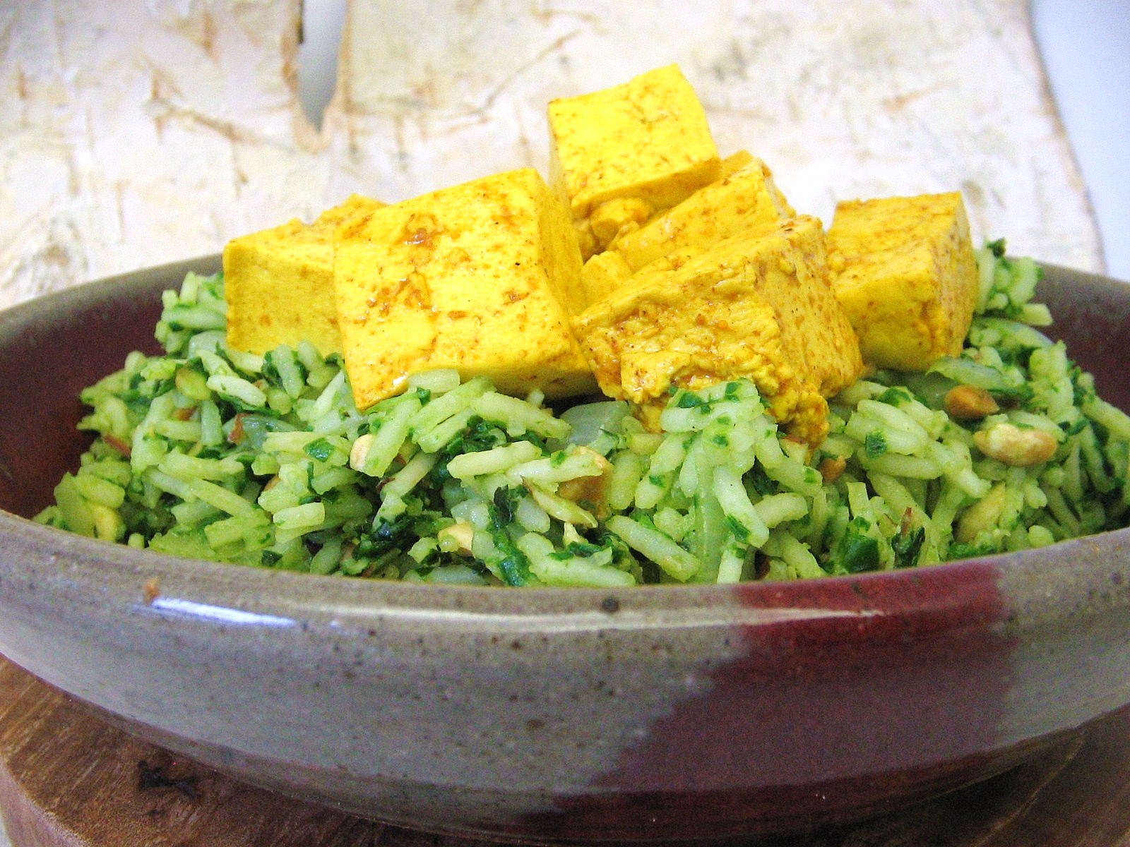 Arctic Garden Studio Yellow Tofu with Green Rice