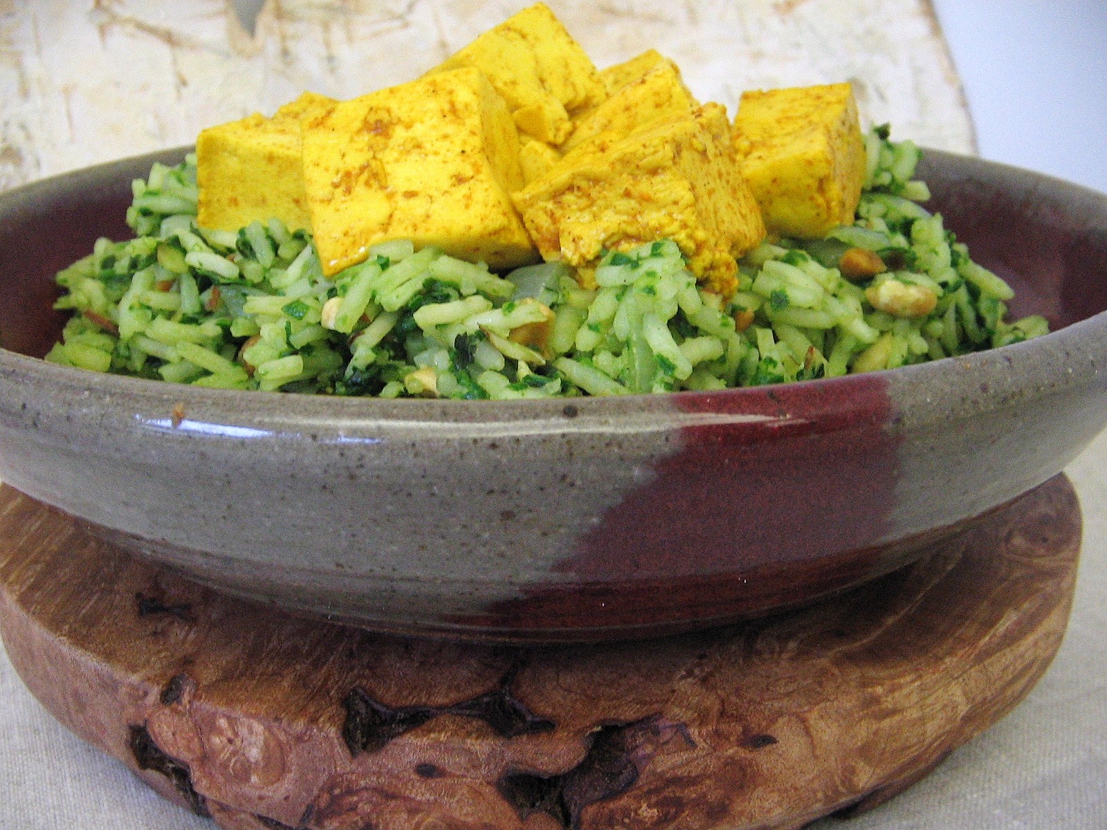 Arctic Garden Studio Yellow Tofu with Green Rice
