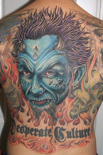 Angel+with+devil+horns+tattoo